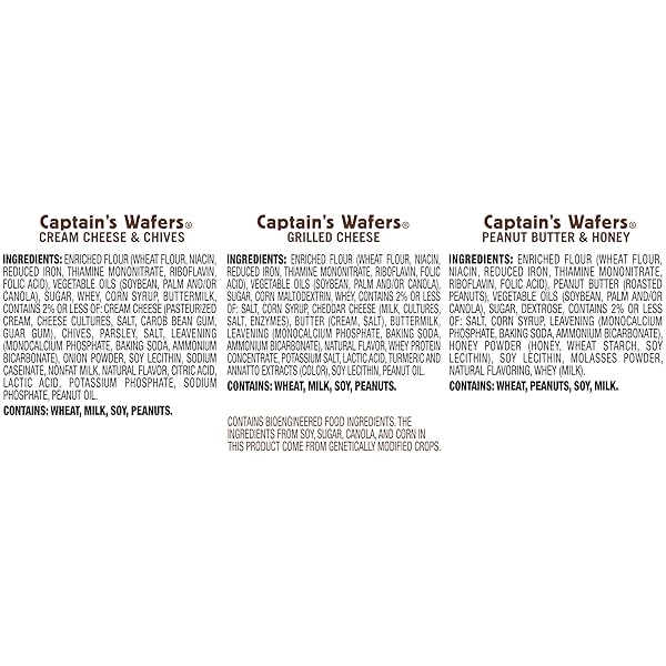 LANCE SANDWICH CRACKERS, CAPTAIN’S WAFERS, VARIETY PACK, 10 INDIVIDUAL PACKS, 6 SANDWICHES EACH