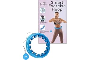 Infinity Weighted Hula Fit Hoop for Adult Weight Loss, 2 in 1 Smart Fitness Exercise Hoop for Women Abs Workout, Fit on Form 