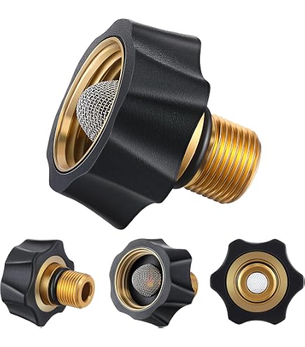 General Pump Brass Hose Adapter – 1/2in. NPT-M, 200 PSI For Pressure Washers & Garden Hoses