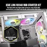 Corsair iCUE LINK RX140 RGB 140mm PWM Fans Dual Pack White view 2