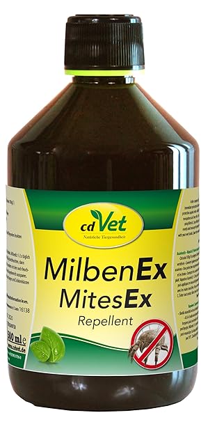 Cdvet Naturprodukte Milbenex 500 Ml Hundkatzepferd Befreit Das Fell Von Milben Hervorragender Sofortschutz Zusätzlich Schutz Vor Zecken