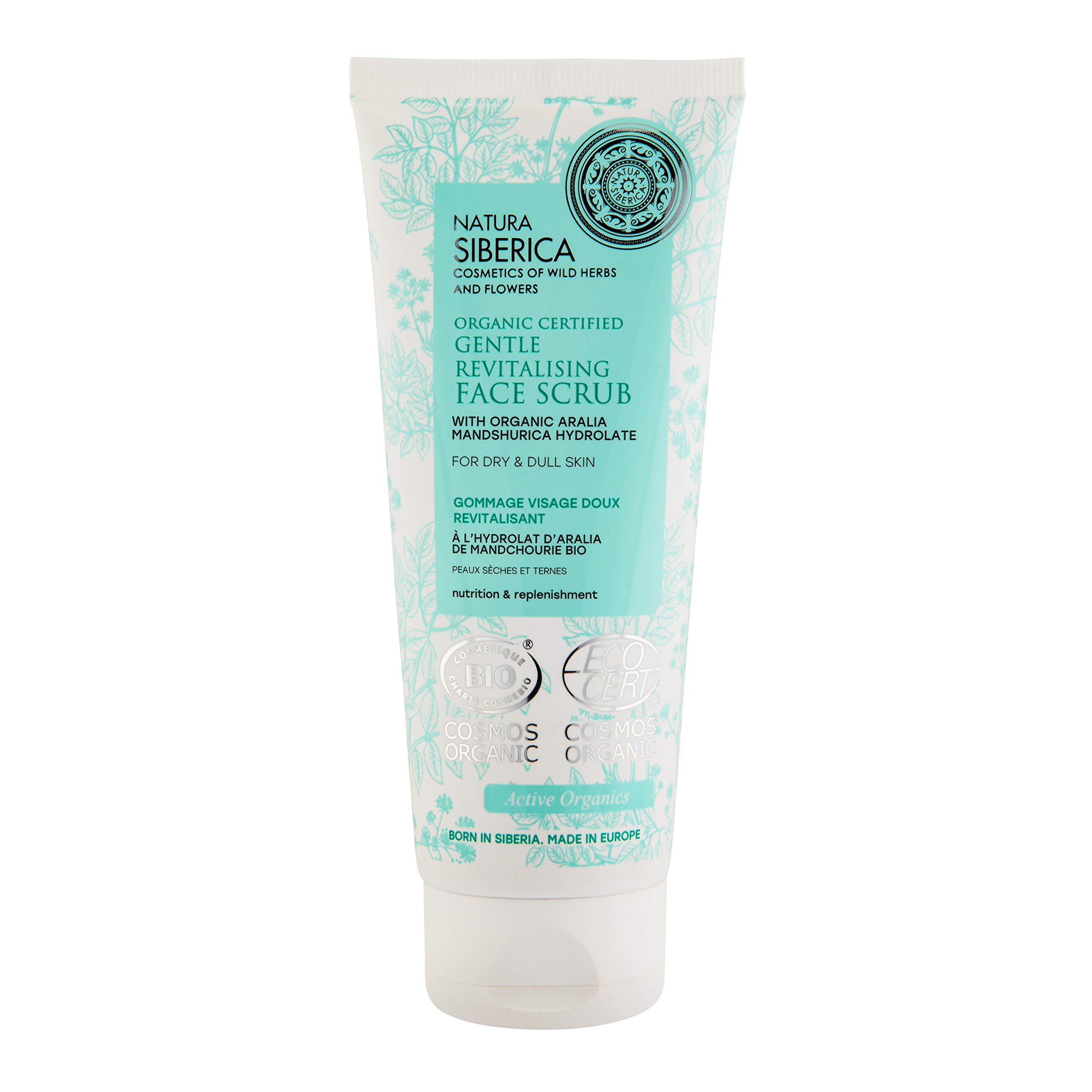 Natura Siberica Organic Certified Dry & Dull Skin, Gentle Revitalising Face Scrub
