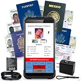 ID Scanner - Quantum Edge V3 Drivers License and Passport Reader - Age Verification and Customer Management - Includes Handheld Scanner, Outer Carry Case, &amp; Accessories
