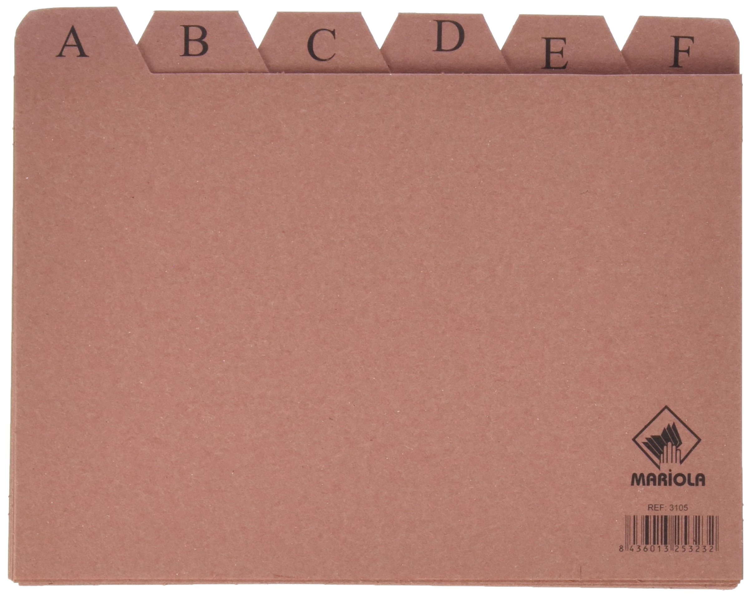 Index File liderpapel Carton nº5 160x220mm