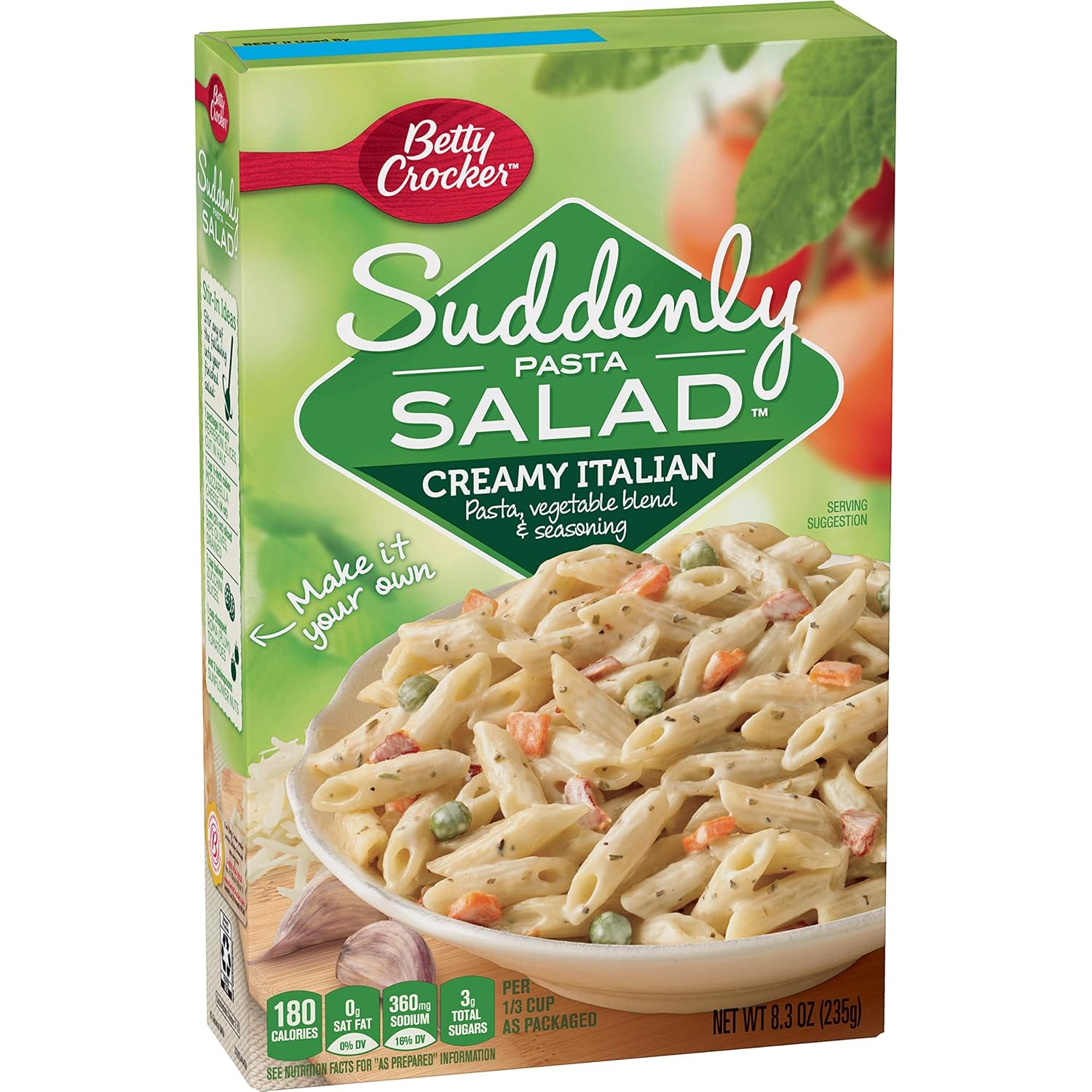 Amazon Com Betty Crocker Suddenly Creamy Italian Pasta Salad Mix 8 3 Oz Pack Of 6 Grocery Gourmet Food