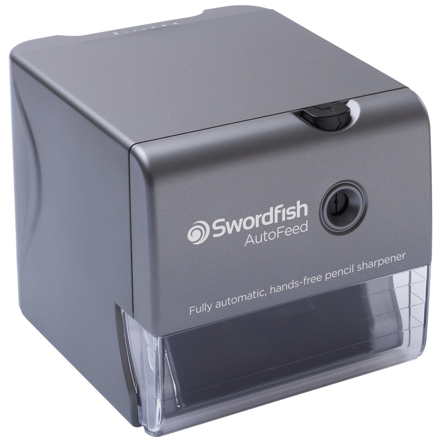 Swordfish ‘AutoFeed’ Electric Pencil Sharpener with Replaceable Helical Blade and Pencil Point Options [40327]