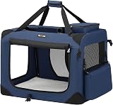 Feandrea Foldable Pet Carrier Bag 70x52x52 cm Dark Blue PDC70Z