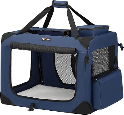 Feandrea Foldable Pet Carrier Bag 70x52x52 cm Dark Blue PDC70Z