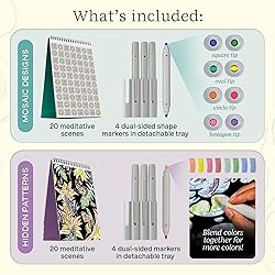 Lifelines FlowArt Activity Pad, 2-Pack - Guided Art