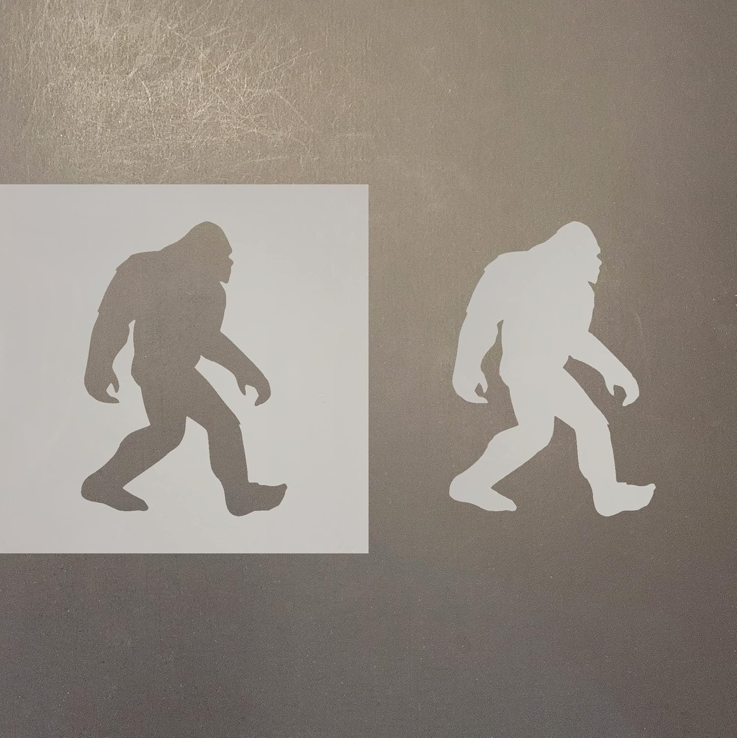 Mixed Media - Bigfoot 1 Reusable Mylar Stencil - Art Craft Supplies New Sizes (16