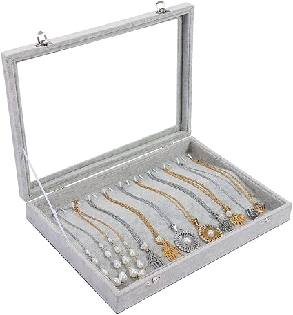 Meshela Caja de collar, Caja de almacenamiento de collar ...