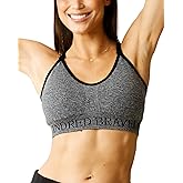 Kindred Bravely Sublime Nursing Sports Bras for Breastfeeding, Soft & Stretchy Maternity Bra (Grey Heather, Medium-Busty)