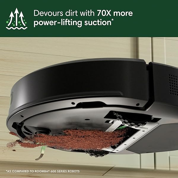 IROBOT ROOMBA 105 VAC ROBOT VACUUM – EASY TO USE, INTENSE POWER-LIFTING SUCTION, LIDAR NAVIGATION, MULTI-SURFACE CLEANING, CLEANS IN NEAT ROWS, SELF-CHARGING