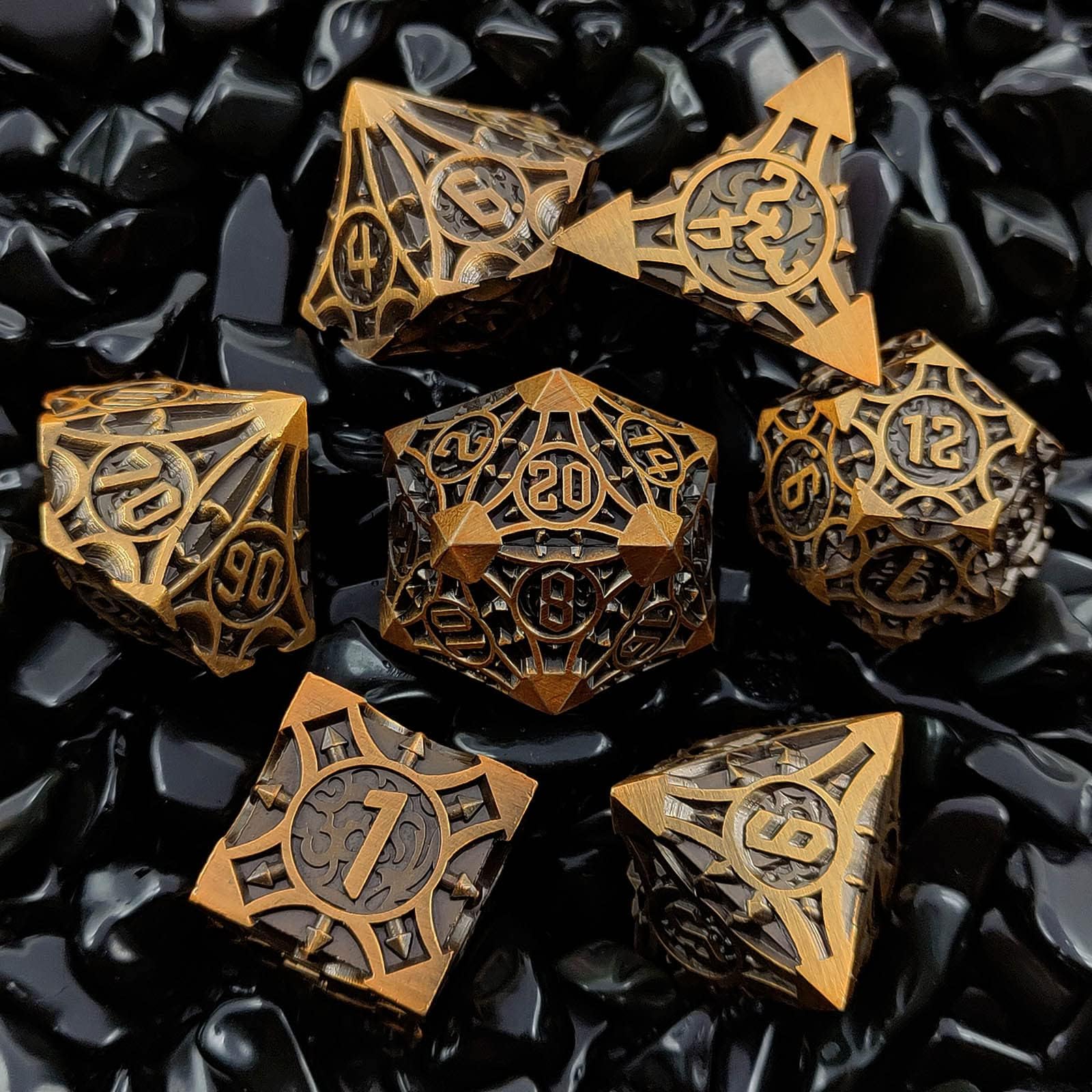 7 Pcs Dnd Dice, Polyhedral Rpg Dnd Dice Set, D&d Dice For Role Playing Game Dungeons And Dragons Dice Mtg Pathfinder D&d Dice Set Glitter