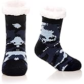 DoSmart Kids Boys Girls Fuzzy Slipper Socks Soft Warm Thick Fleece Christmas Stockings Child Toddler Winter Home Socks