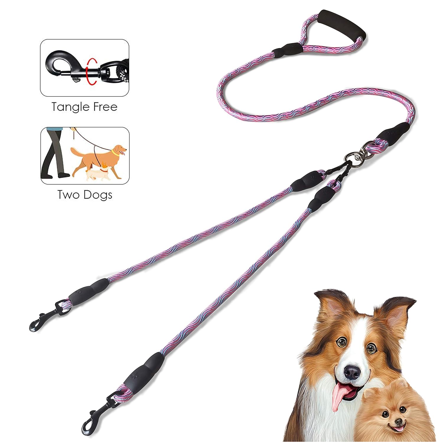 multi dog leash