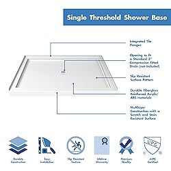 DreamLine SlimLine 32 in. D x 48 in. W x 2 3/4
