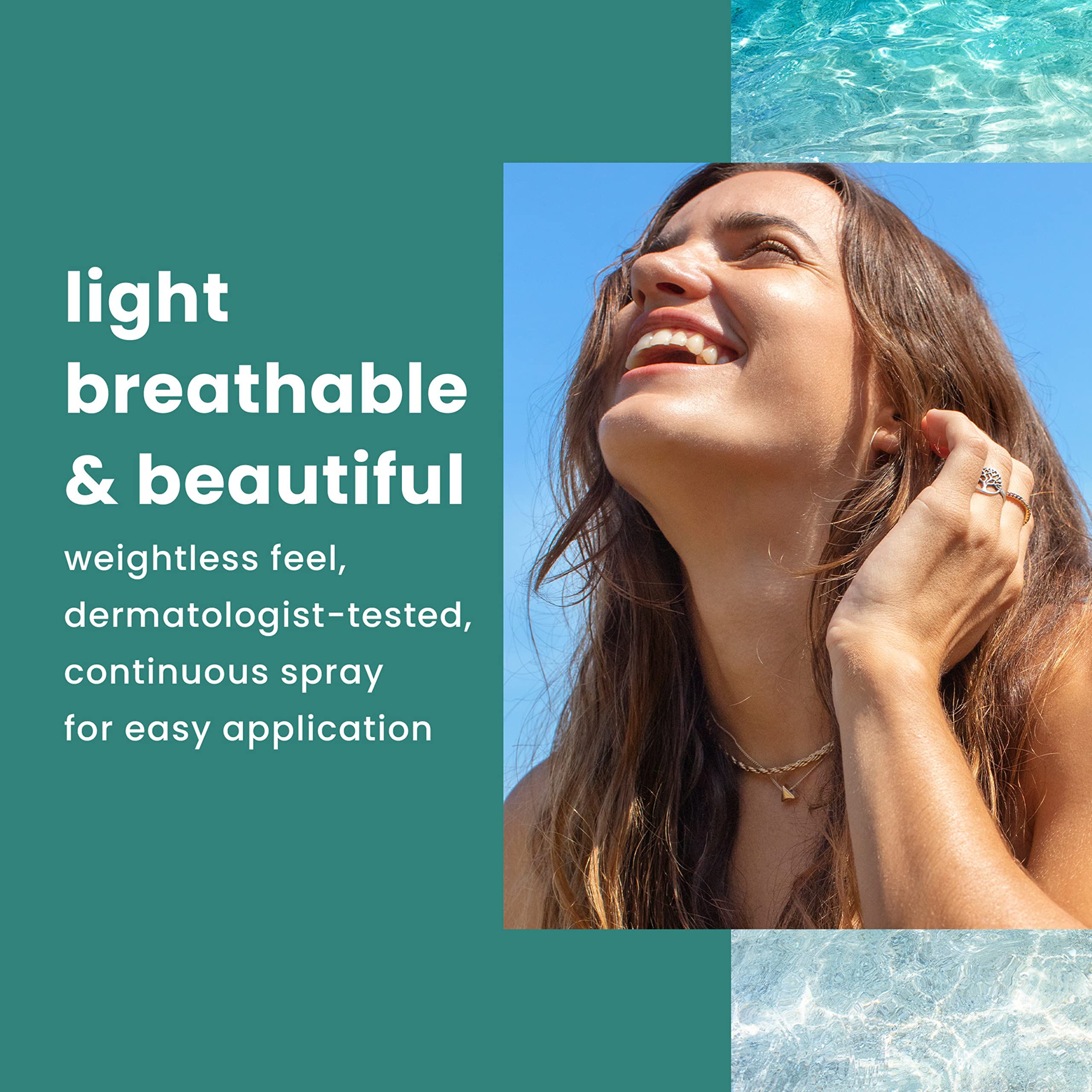 Hawaiian Tropic Weightless Hydration Clear Spray Sunscreen SPF 30, 6oz | SPF 30 Sunscreen Spray, Sunblock, Oxybenzone-Free, 6oz each Twin Pack