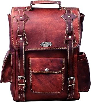 men's leather backpack amazon