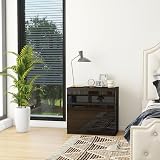 Panana Modern High Gloss Drawer Cabinet 3/4/5/6 Drawers Black view 4