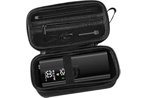TOSICAM Case for Airmoto Tire Inflator Portable Air Compressor Case,120 PSI Air Pump,Car Tire Pressure Gauge (120 150 PSI) Storage Bag, Air House, Connector and Accessories (Box Only)-(Black zipper)