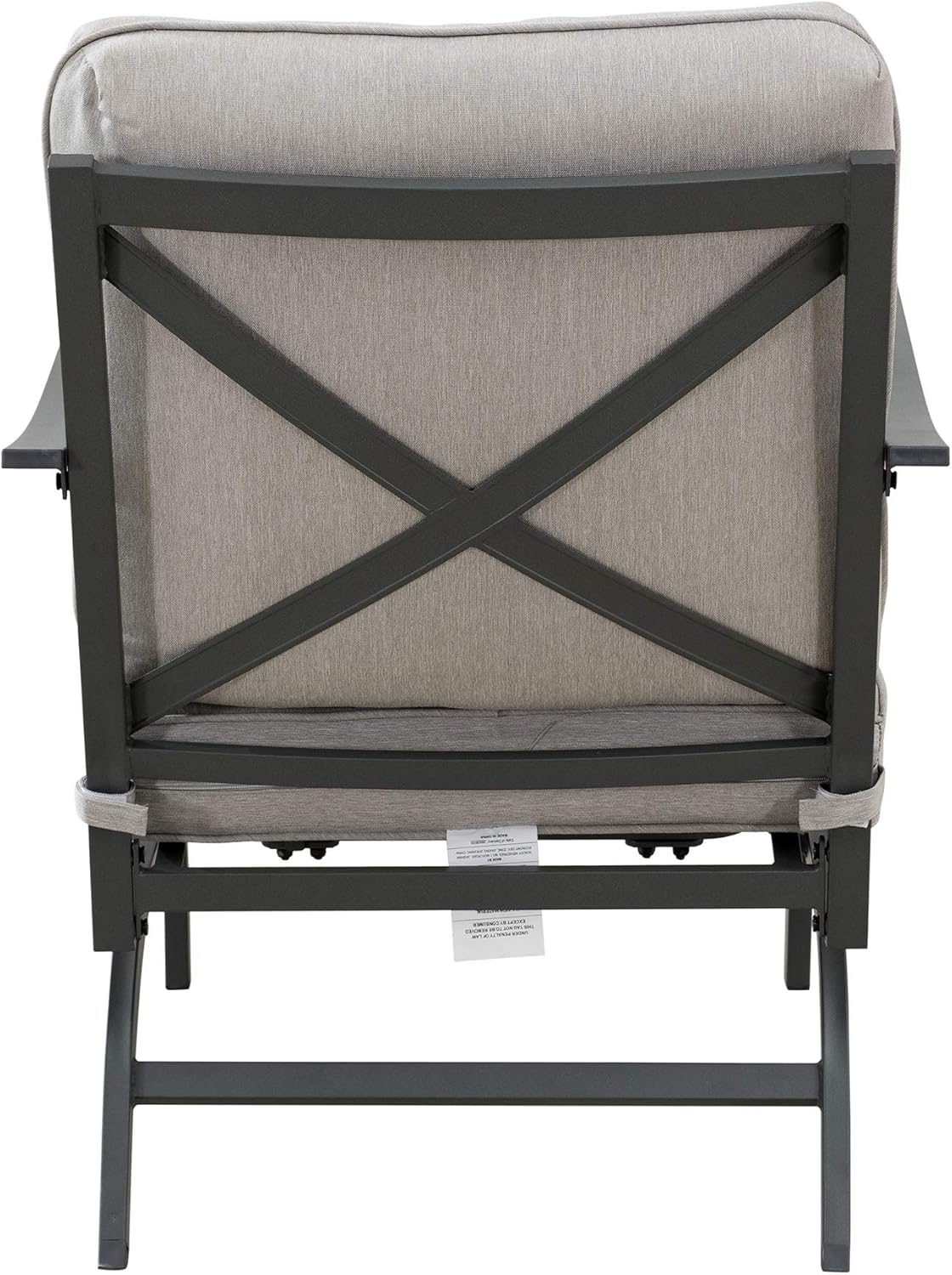  Brand - Ravenna Home Archer Steel-Framed Outdoor Patio Deep-Seat Chairs, Set of 2, 31"W, Gray : Garden & Outdoor
