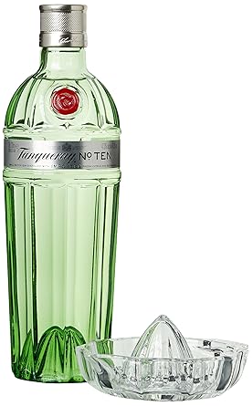 Tanqueray Ten London Gin Limited Editon mit Kristall-Zitronenpresse und Geschenkverpackung (1 x 0.7 l)