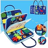 control future Tykeboard Busy Board Toddlers Sensory Activity - Shining Energy Montessori Toys 1 Year Old Boy Airplane Travel