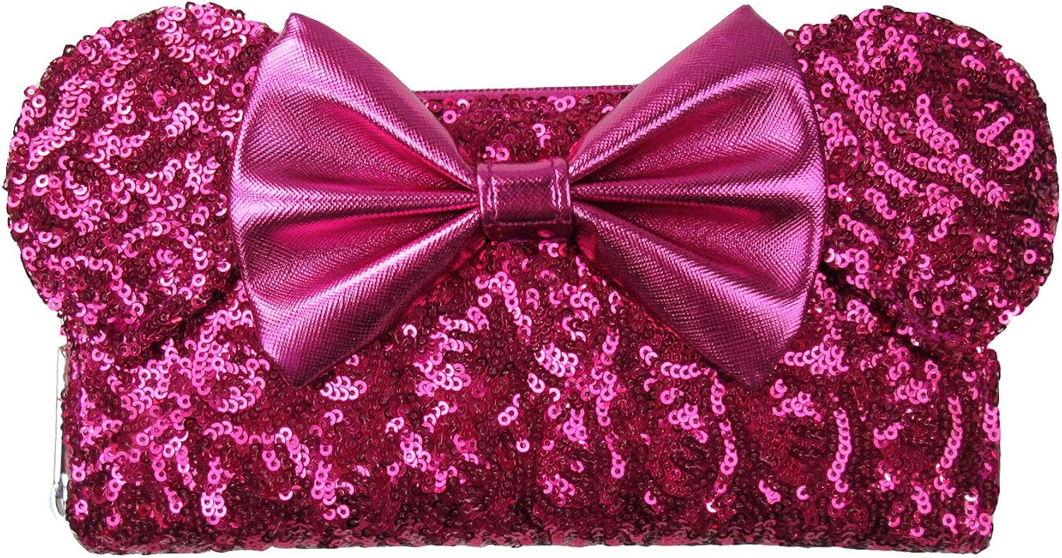 loungefly pink sequin backpack