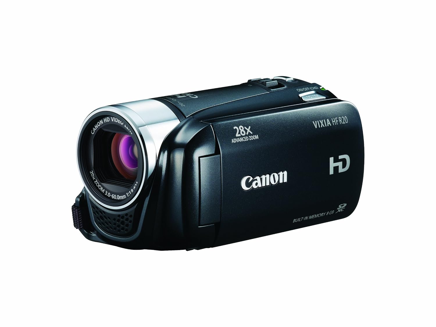 Amazon.com : Canon VIXIA HF R20 Full HD Camcorder with 8GB Internal Flash  Memory (Black) : Camcorder Fast Focusing : Camera & Photo