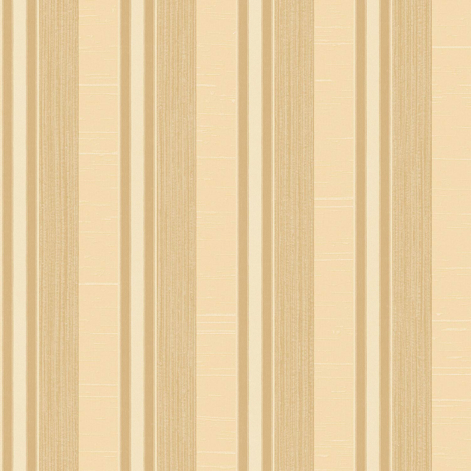 Galerie G67625 Palazzo Textured Varied Stripe Design Wallpaper, Gold, 10m x 53cm