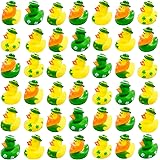 42 Pcs St. Patrick's Day Rubber Ducks,Baby Showers Accessories,Mini 2.16" Duckies Bath Toys for Kids St. Patrick's Day Party 