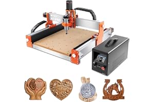 FoxAlien 3-axis CNC Router Machine XE-RPO, 400W Spindle Ball Screw Milling Engraving Machine for Wood Aluminum Cutting Upgrad