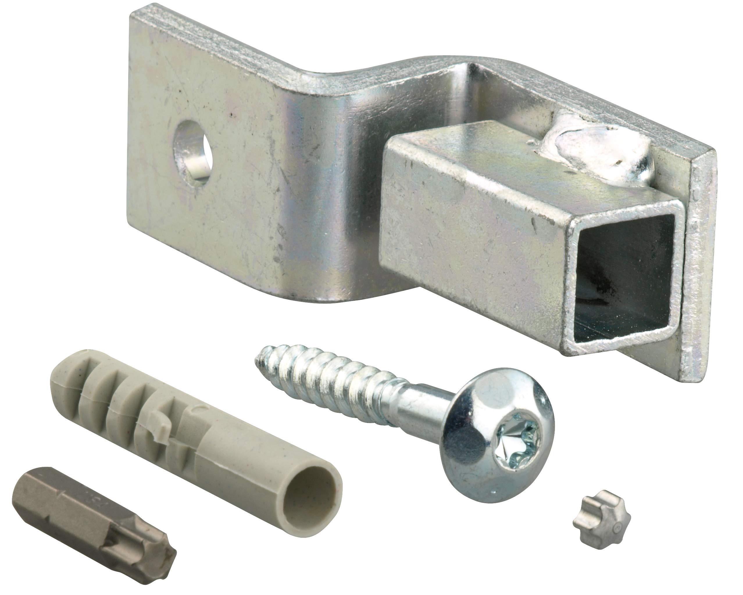 GAH-Alberts 554378 Mounting Set for Exterior Window Bars/Self-Service Packaging/Blue Galvanised / 1 Set