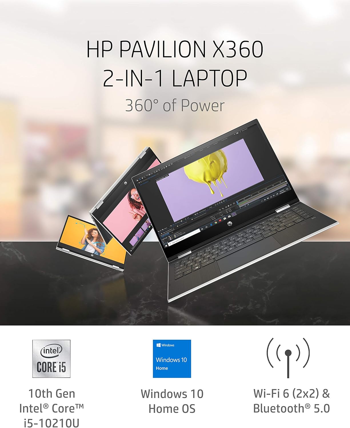 hp 17 laptop reviews on Amazon Com Hp Pavilion X360 14 2 In 1 Laptop 10th Generation Intel Core I5 10210u Processor 8 Gb Ram 512 Gb Ssd Storage 14 Full Hd Touch Screen Windows 10 Home Backlit Keyboard 14 Dh1021nr 2020 Computers Accessories