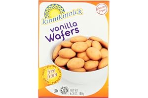 Kinnikinnick Foods, Gluten Free Vanilla Wafers, 6.3 oz (180g) -6PACK