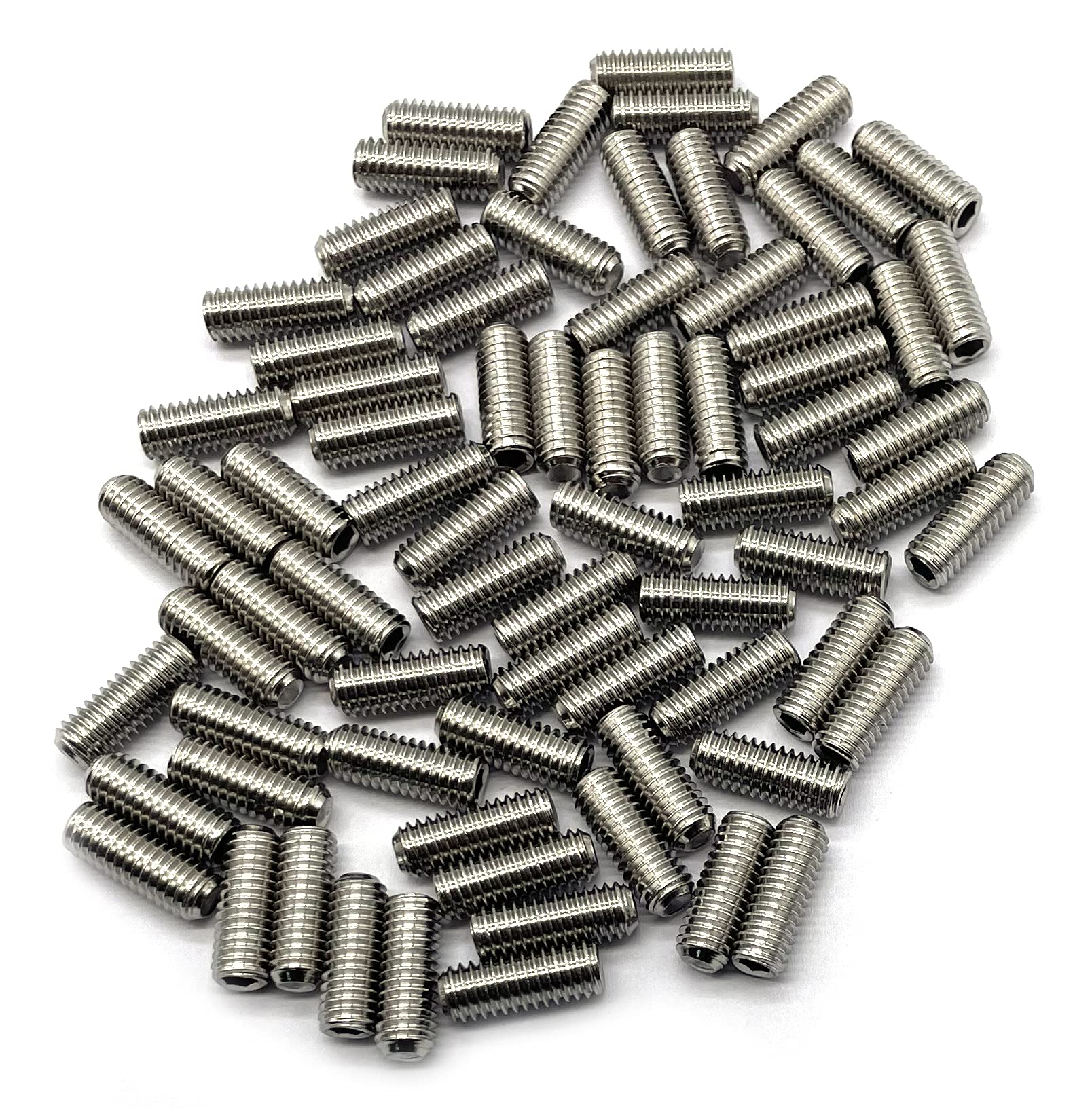 M6 x 16mm Flat Point Screws, Metric Grub