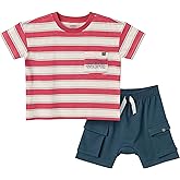 Modern Moments by Gerber baby-boys 2-piece Top & Cargo Short Set