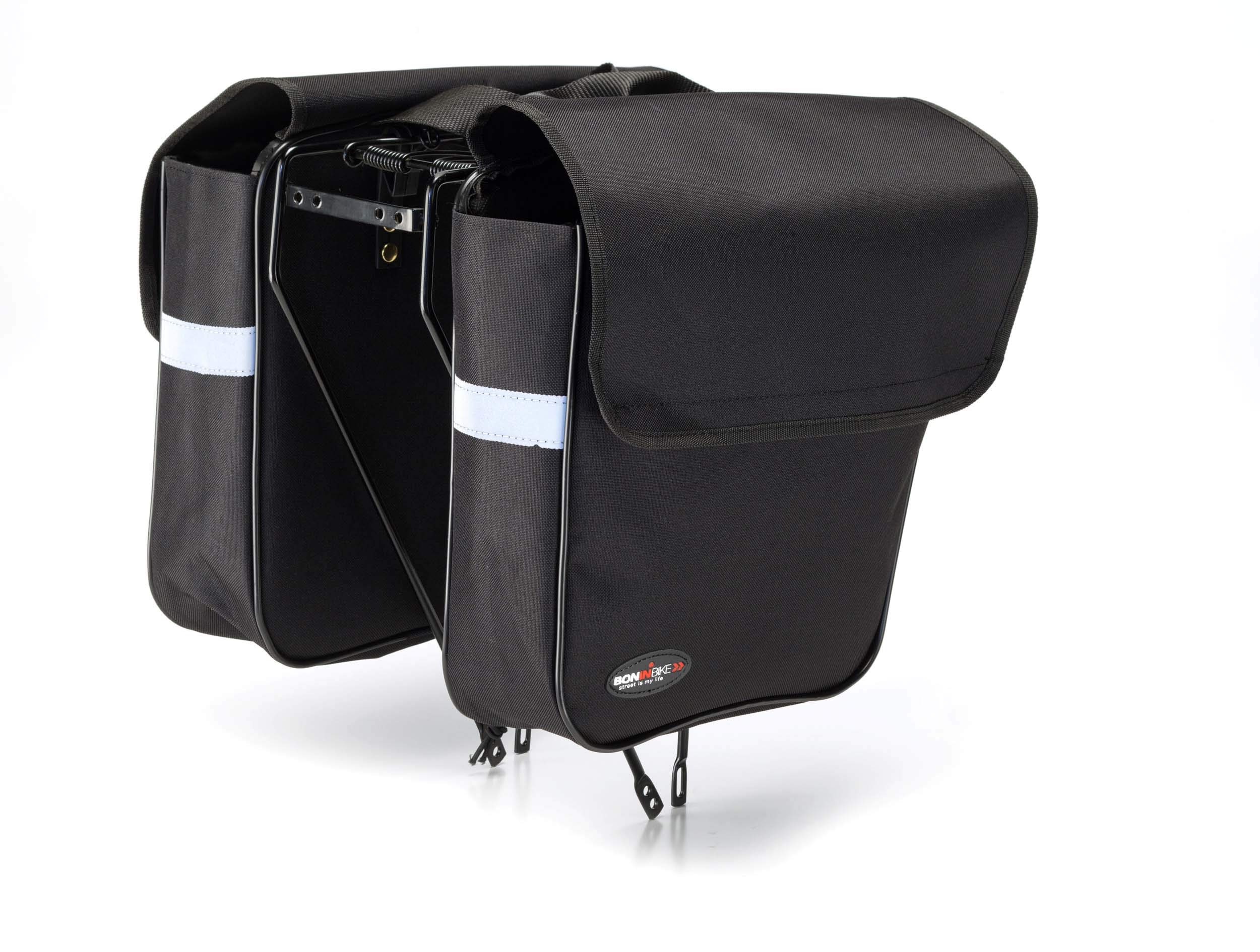 SIDE BAGS WITH BLACK LOOP CLOSURE