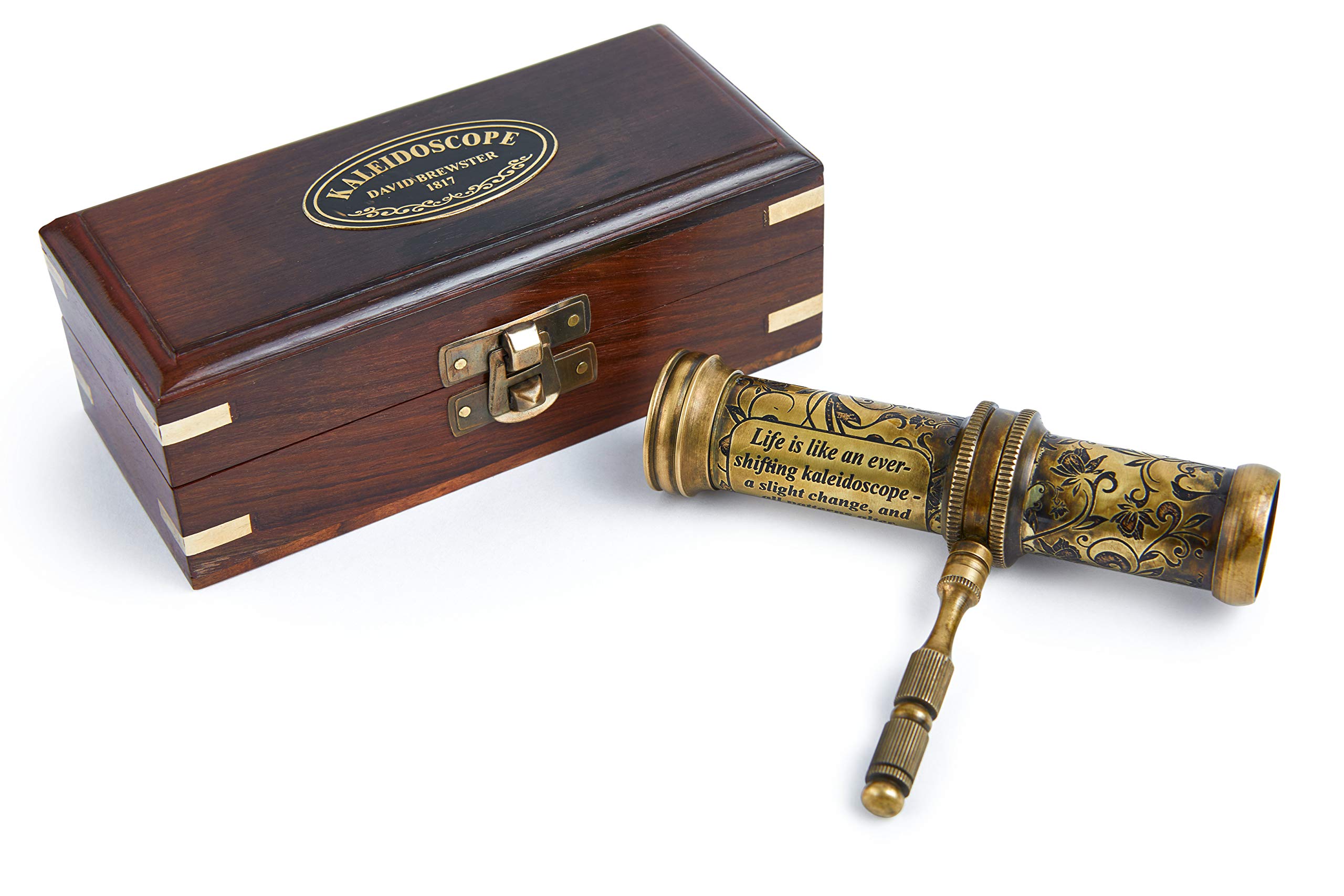 V.Empire Handmade Kaleidoscope Educational Vintage Collection | Birthday | Any Occasion Gift for Kids and Adults (with Handle, One)