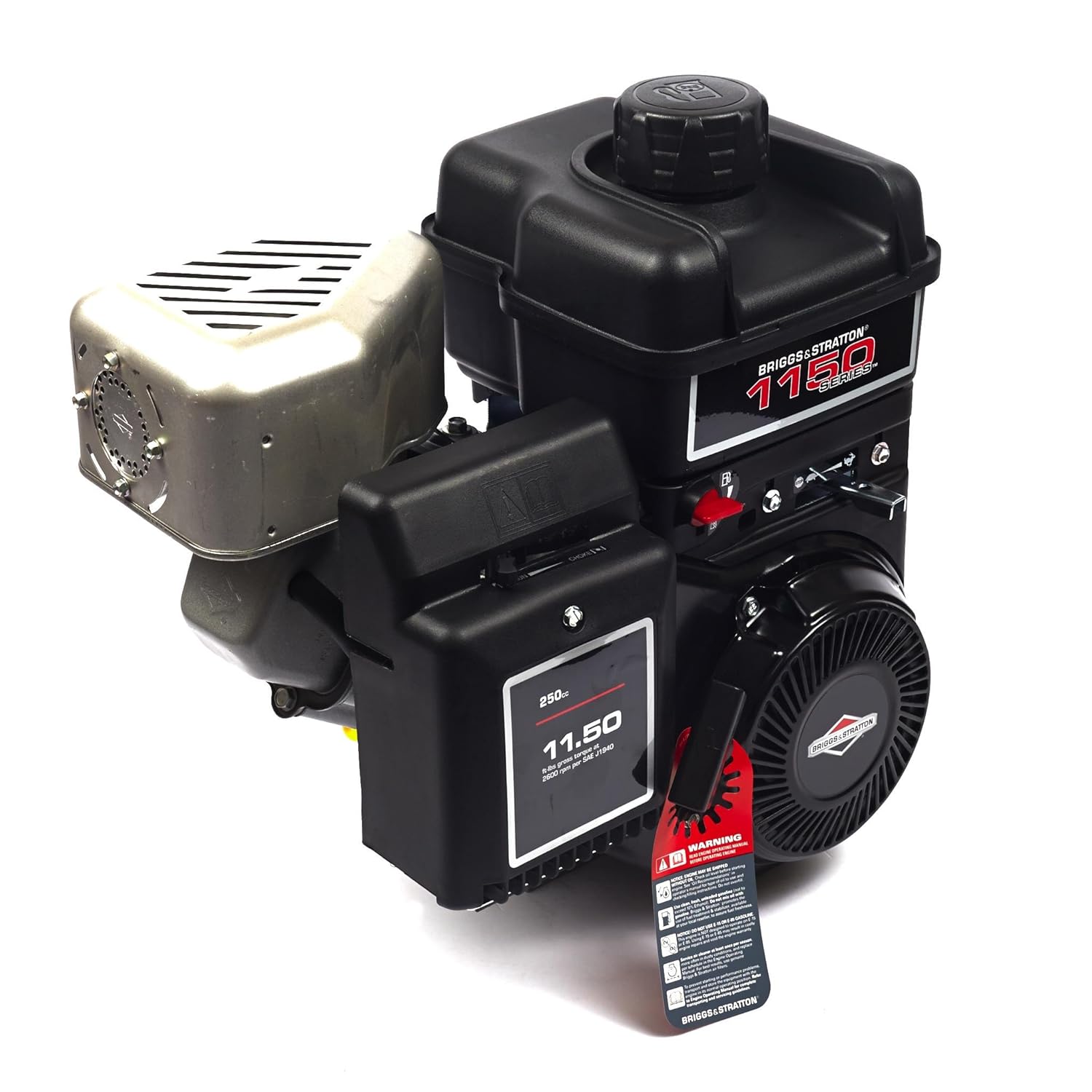 Briggs and Stratton 15T212-0160-F8 1150 Series Intek PowerBuilt 11.50 Gross  Torque Engine with A 1-Inch Diameter by 2-7/8-Inch Length Crankshaft,  Keyway, ...