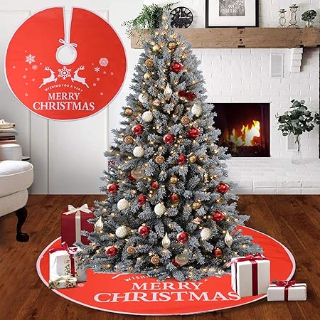 Voilamart Gonne Per Alberi Di Natale Tappetino Di Pupazzo Di