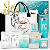 Suhctuptx Christian Gifts for Women, Faith Based Gift Religious Gifts for Women Catholic Christmas Gift Birthday Set Inspirational Spiritual Bible Verse Ideas with Tote Bag for Mom Grandma Friend