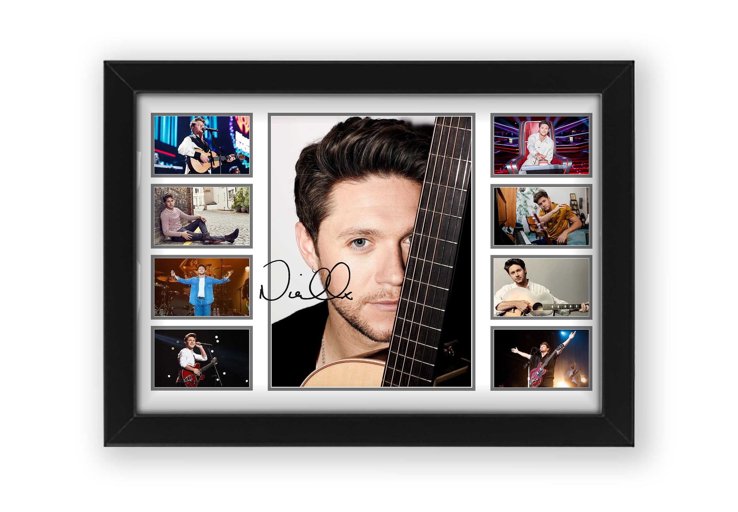 Niall Horan Signed Poster Print - Limited Edition Autograph Fan Gift – Collectible Memorabilia Merchandise (Framed A4 (30x21cm))