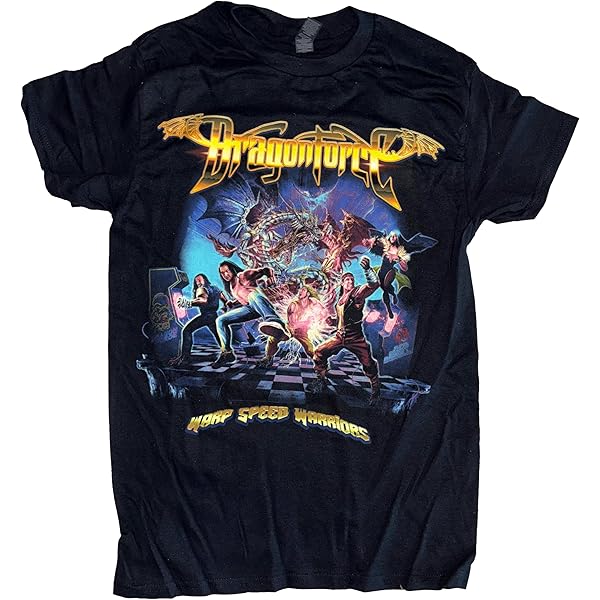 Amazon.com: Dragonforce Samurai Dragon T-Shirt (Official