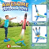HappyGoLucky Rockets Toy Launcher 4 Foam Rockets Outdoor Kids Age 3-12 view 4