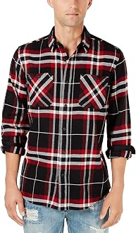 American Rag Men's Plaid Flannel Shirt 