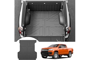 JTYZSM Truck Bed Mat for 2015-2022 Chevy Colorado/GMC Canyon 5FT Bed Liner All Weather Protection TPE Bed Cargo Mat Rear Trunk Mat for 15-22 Chevrolet Colorado/GMC Canyon Pickup Accessories