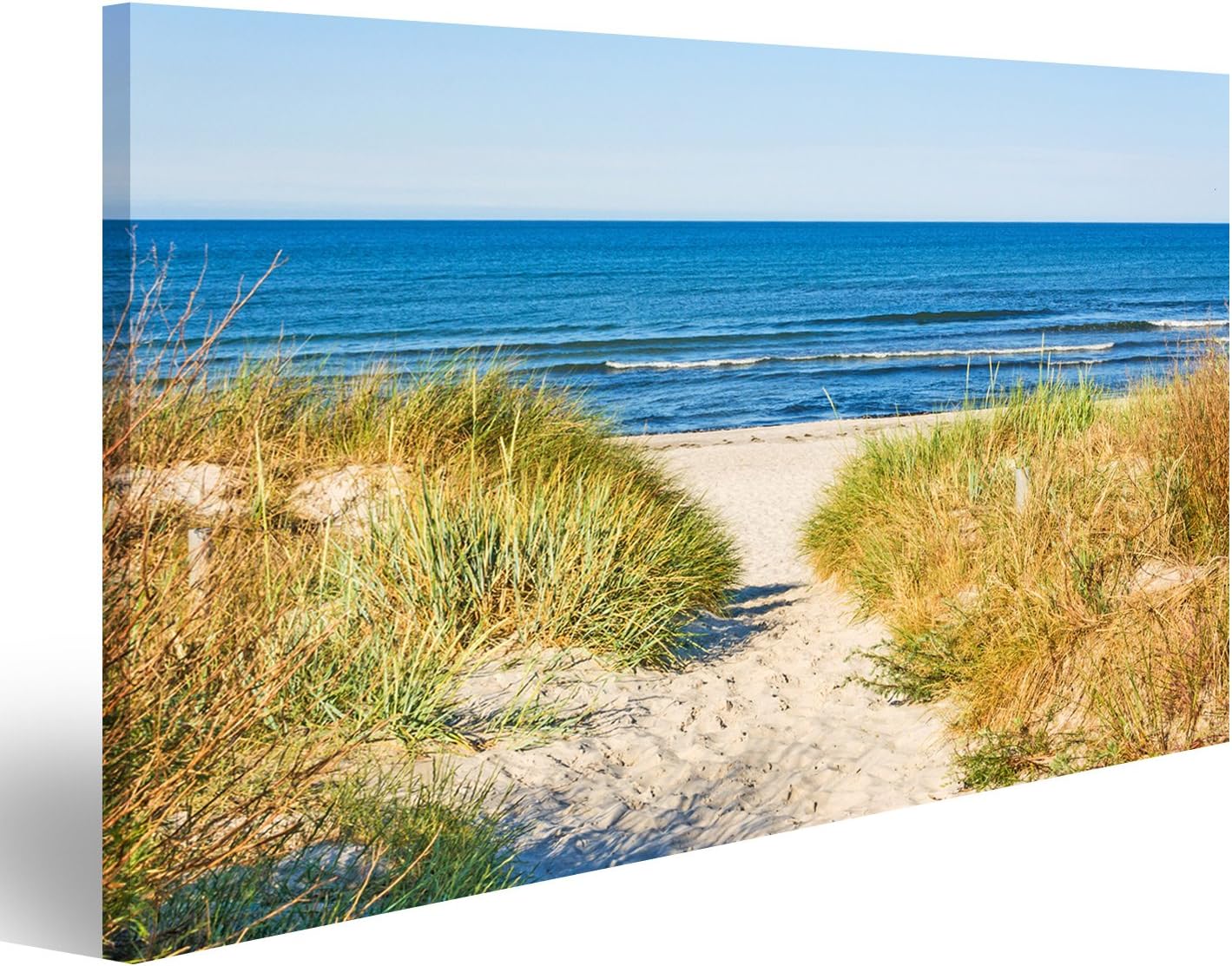 islandburner Image printed on Canvas Path To The Sea Beach Dunes North Sea Modern Pictures Print Posters On Canvas