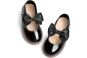 shoeslocker Toddler Girl Dress Shoes Little/Big Girl Mary Jane Shoes Wedding Party Girls Princess Flat Shoe